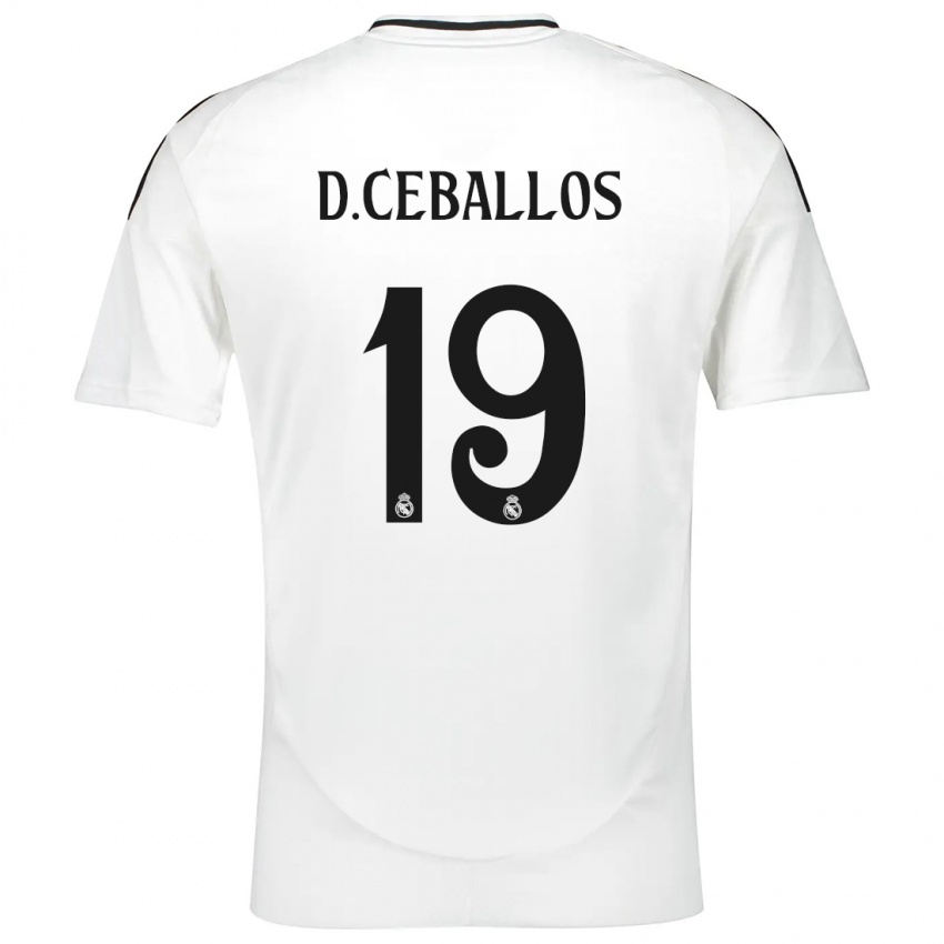 Børn Dani Ceballos #19 Hvid Hjemmebane Spillertrøjer 2024/25 Trøje T-Shirt