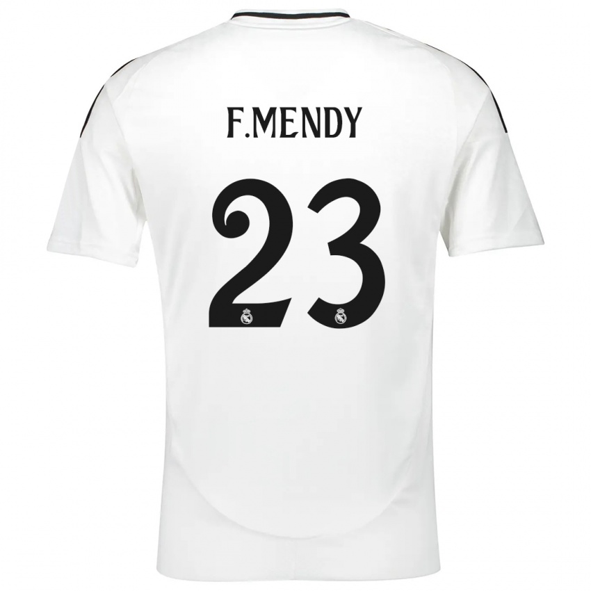 Børn Ferland Mendy #23 Hvid Hjemmebane Spillertrøjer 2024/25 Trøje T-Shirt