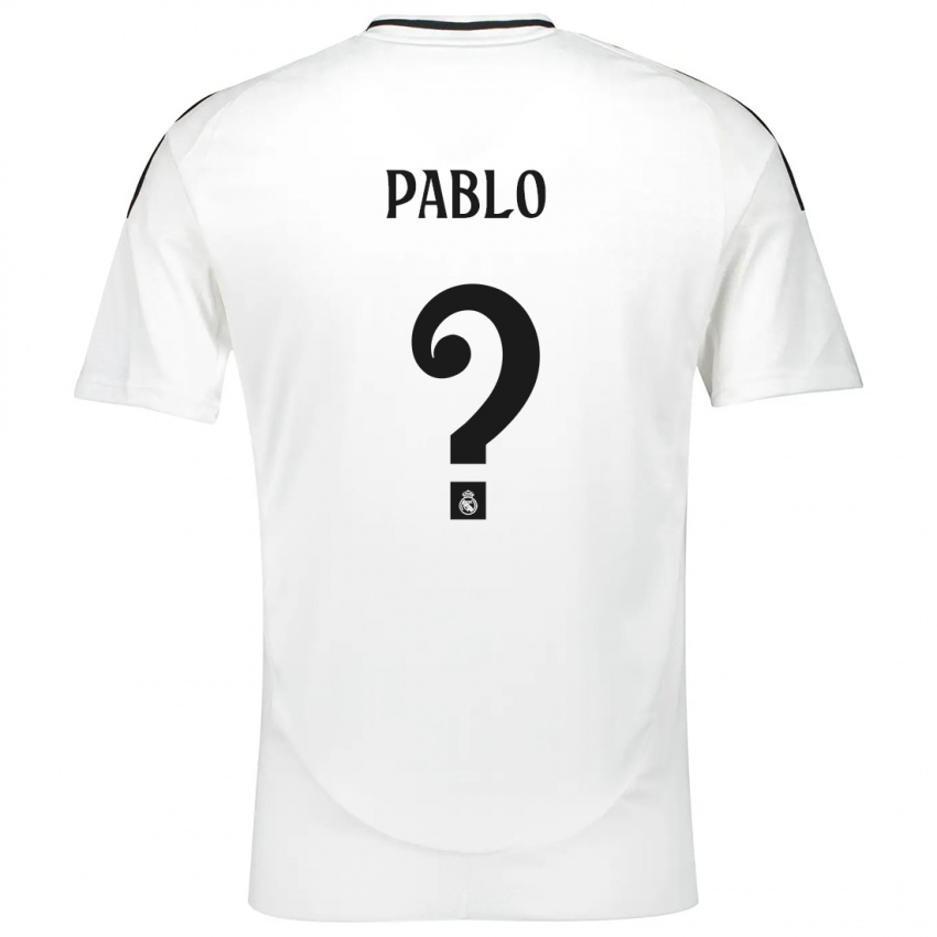 Børn Pablo Ramón #0 Hvid Hjemmebane Spillertrøjer 2024/25 Trøje T-Shirt