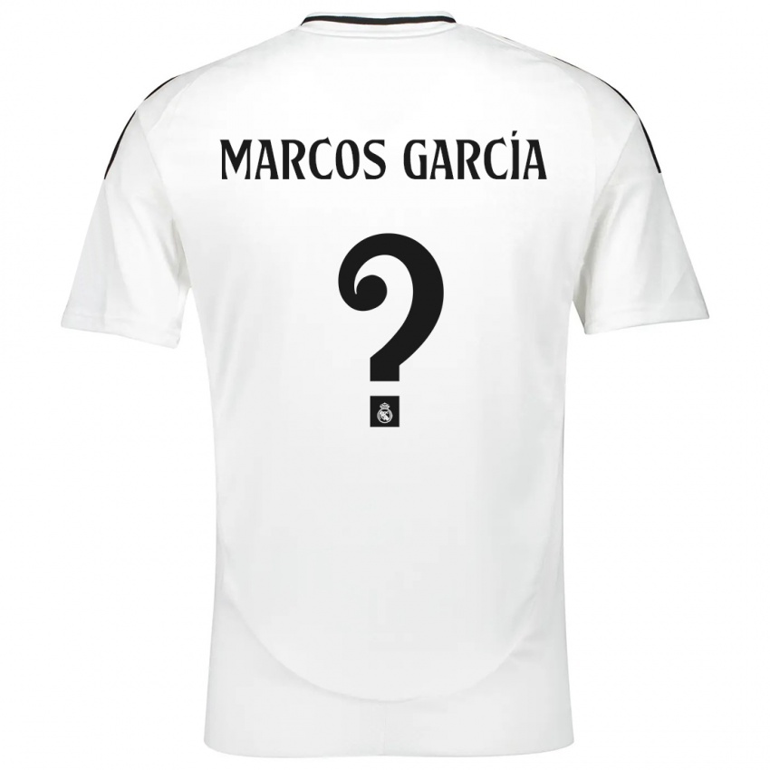 Børn Marcos García #0 Hvid Hjemmebane Spillertrøjer 2024/25 Trøje T-Shirt