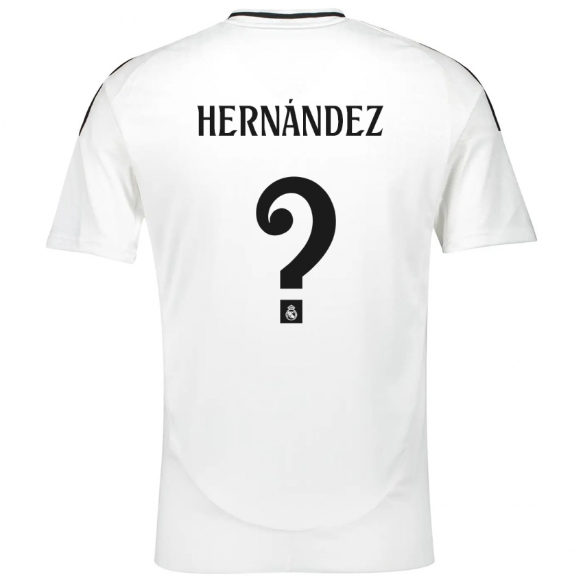 Børn Enaitz Hernández #0 Hvid Hjemmebane Spillertrøjer 2024/25 Trøje T-Shirt