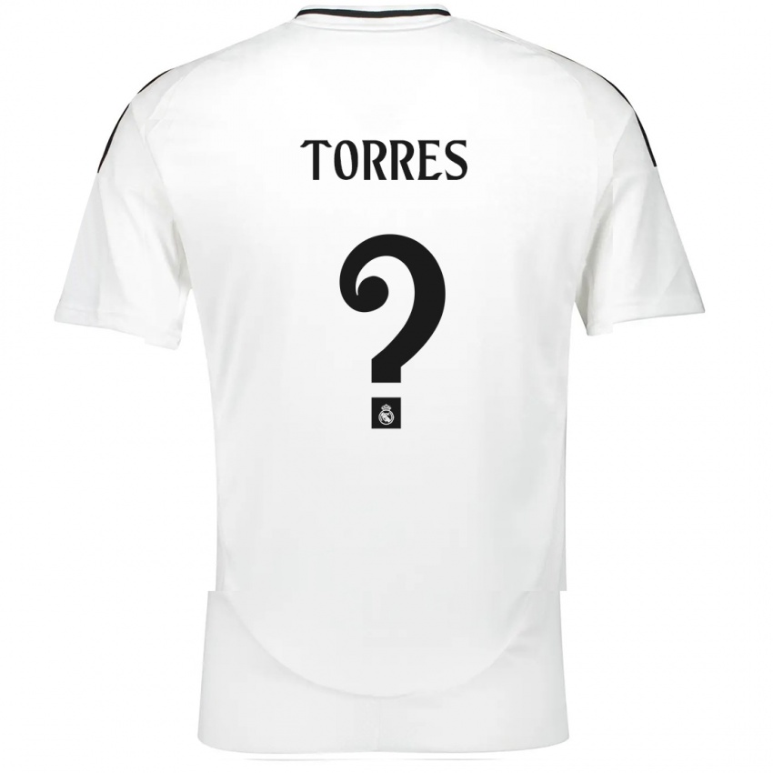 Børn Roi Torres #0 Hvid Hjemmebane Spillertrøjer 2024/25 Trøje T-Shirt