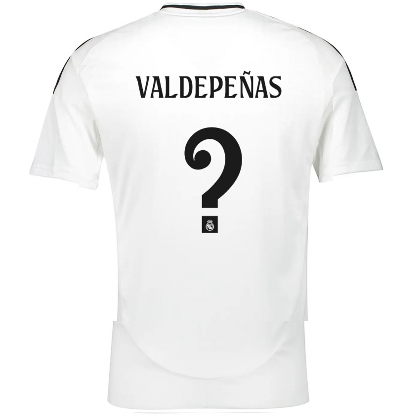 Børn Víctor Valdepeñas #0 Hvid Hjemmebane Spillertrøjer 2024/25 Trøje T-Shirt