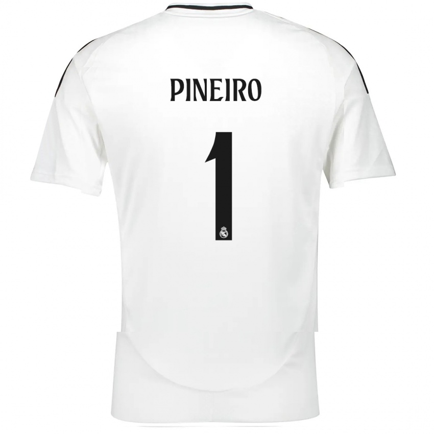 Børn Diego Pineiro #1 Hvid Hjemmebane Spillertrøjer 2024/25 Trøje T-Shirt