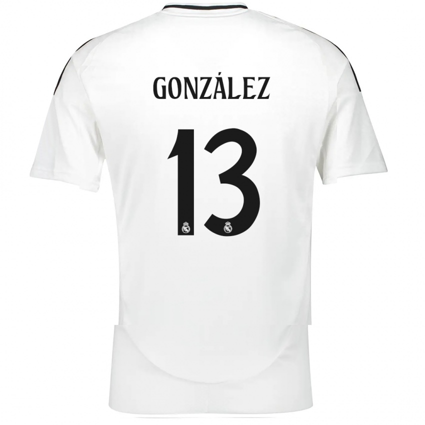 Børn Fran González #13 Hvid Hjemmebane Spillertrøjer 2024/25 Trøje T-Shirt