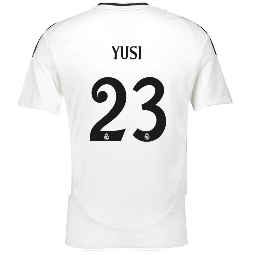 Børn Yusi #23 Hvid Hjemmebane Spillertrøjer 2024/25 Trøje T-Shirt