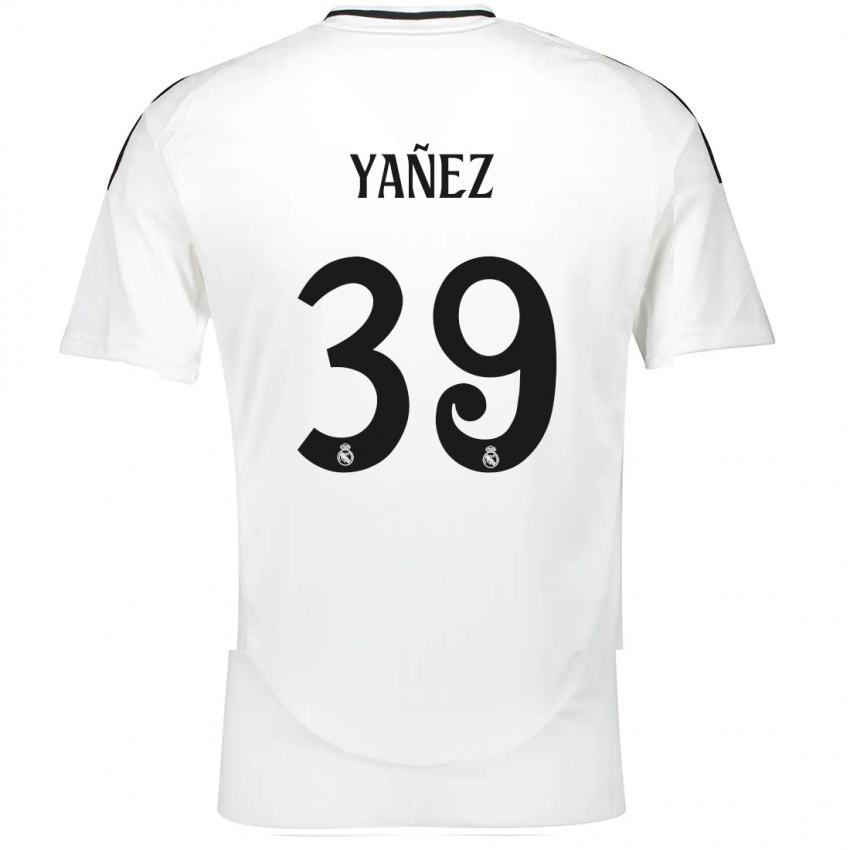 Børn Daniel Yañez #39 Hvid Hjemmebane Spillertrøjer 2024/25 Trøje T-Shirt