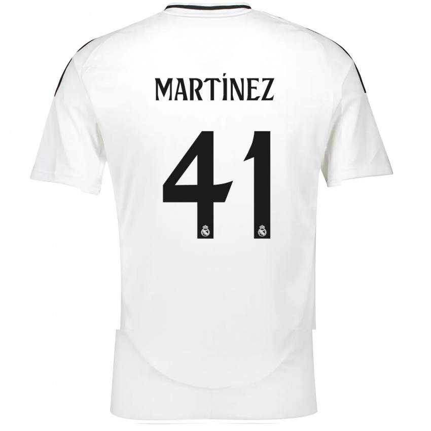 Børn Joan Martínez #41 Hvid Hjemmebane Spillertrøjer 2024/25 Trøje T-Shirt