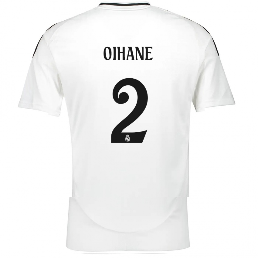 Børn Oihane Hernández #2 Hvid Hjemmebane Spillertrøjer 2024/25 Trøje T-Shirt