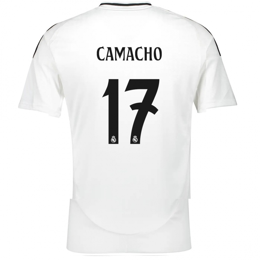 Børn Carla Camacho #17 Hvid Hjemmebane Spillertrøjer 2024/25 Trøje T-Shirt