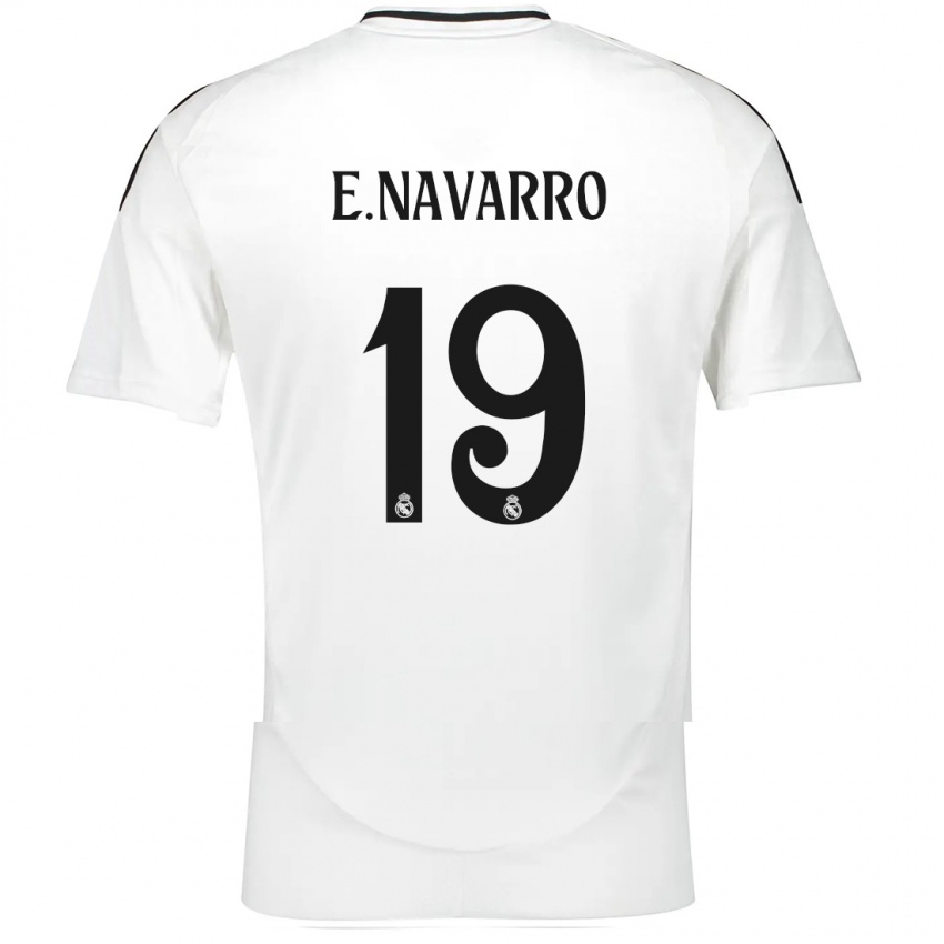 Børn Eva Navarro #19 Hvid Hjemmebane Spillertrøjer 2024/25 Trøje T-Shirt