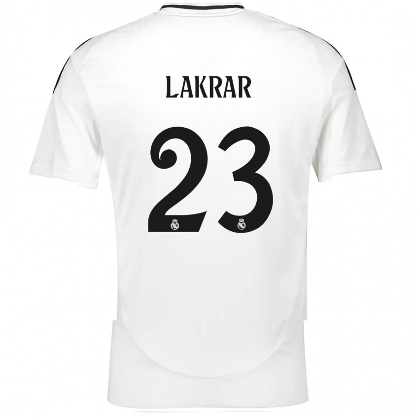 Børn Maëlle Lakrar #23 Hvid Hjemmebane Spillertrøjer 2024/25 Trøje T-Shirt