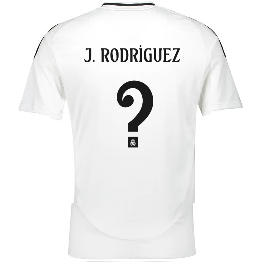 Børn Juan Rodríguez #0 Hvid Hjemmebane Spillertrøjer 2024/25 Trøje T-Shirt