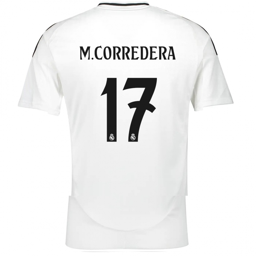 Børn Marta Corredera #17 Hvid Hjemmebane Spillertrøjer 2024/25 Trøje T-Shirt