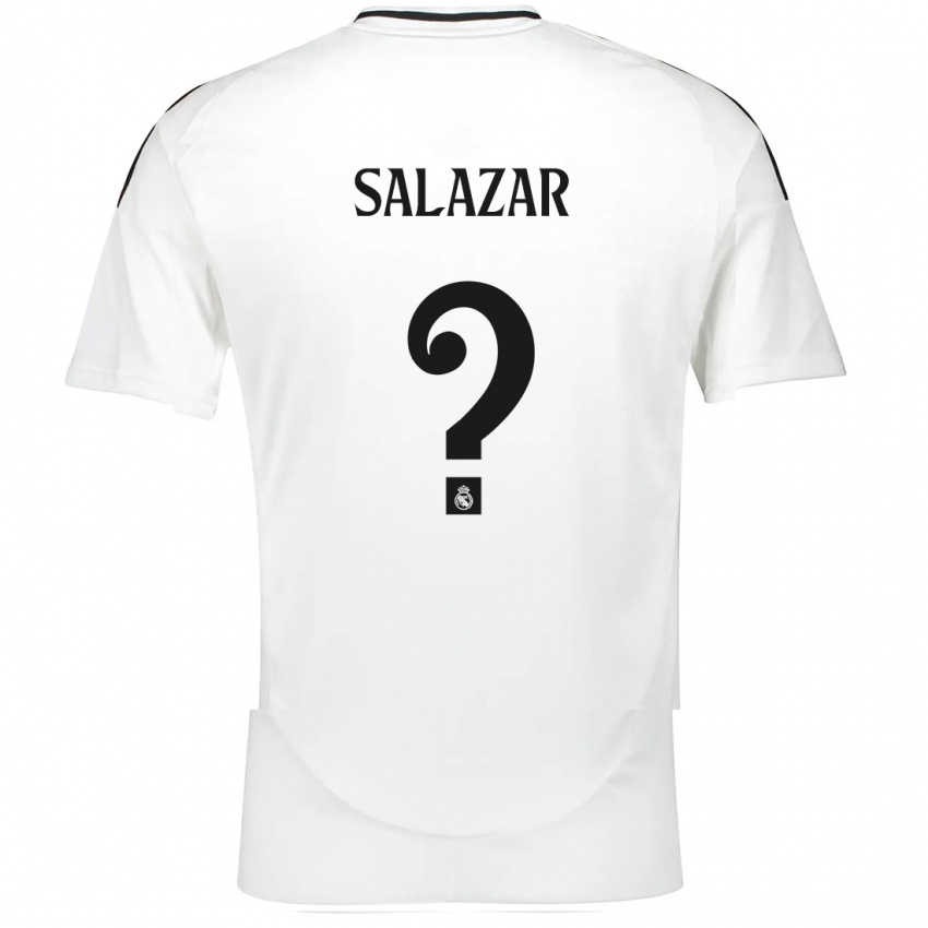 Børn Isra Salazar #0 Hvid Hjemmebane Spillertrøjer 2024/25 Trøje T-Shirt