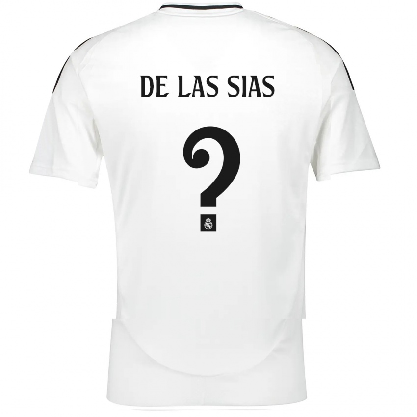 Børn Marcos De Las Sias #0 Hvid Hjemmebane Spillertrøjer 2024/25 Trøje T-Shirt