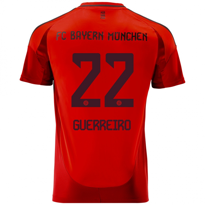 Børn Raphael Guerreiro #22 Rød Hjemmebane Spillertrøjer 2024/25 Trøje T-Shirt