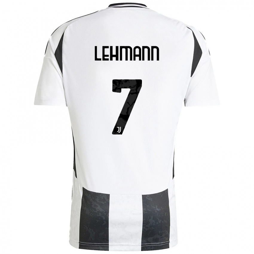 Børn Alisha Lehmann #7 Hvid Sort Hjemmebane Spillertrøjer 2024/25 Trøje T-Shirt