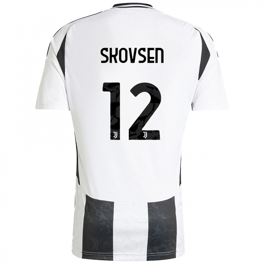 Børn Matilde Lundorf Skovsen #12 Hvid Sort Hjemmebane Spillertrøjer 2024/25 Trøje T-Shirt