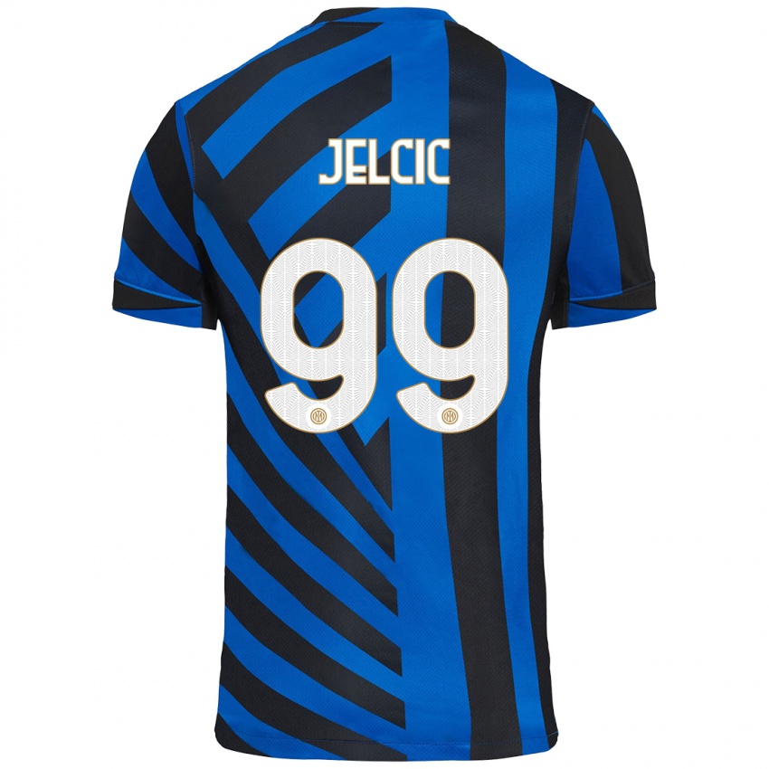 Børn Maja Jelčić #99 Blå Sort Hjemmebane Spillertrøjer 2024/25 Trøje T-Shirt