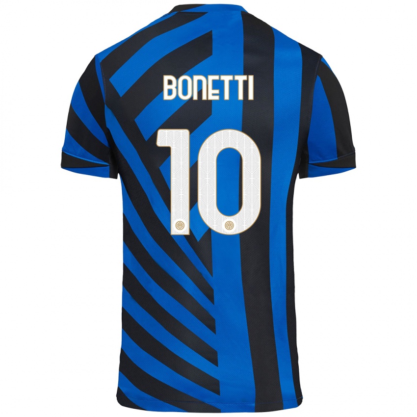 Børn Tatiana Bonetti #10 Blå Sort Hjemmebane Spillertrøjer 2024/25 Trøje T-Shirt