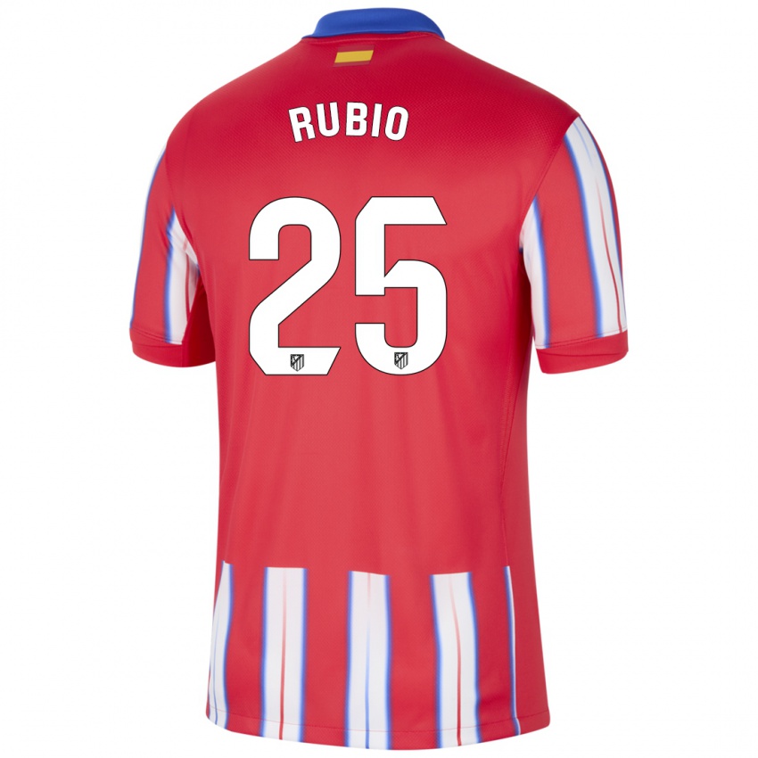 Børn Daniel Rubio #25 Rød Hvid Blå Hjemmebane Spillertrøjer 2024/25 Trøje T-Shirt