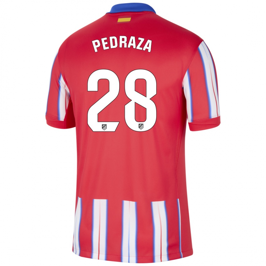 Børn Alfredo Pedraza #28 Rød Hvid Blå Hjemmebane Spillertrøjer 2024/25 Trøje T-Shirt