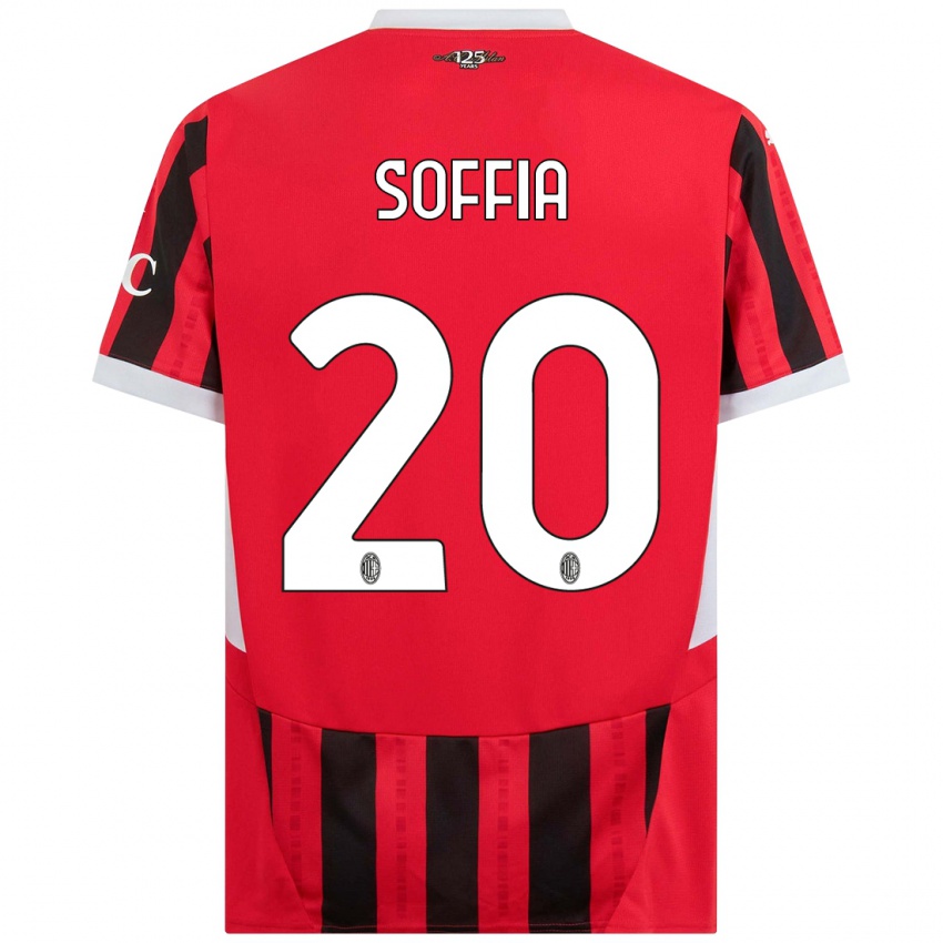 Børn Angelica Soffia #20 Rød Sort Hjemmebane Spillertrøjer 2024/25 Trøje T-Shirt