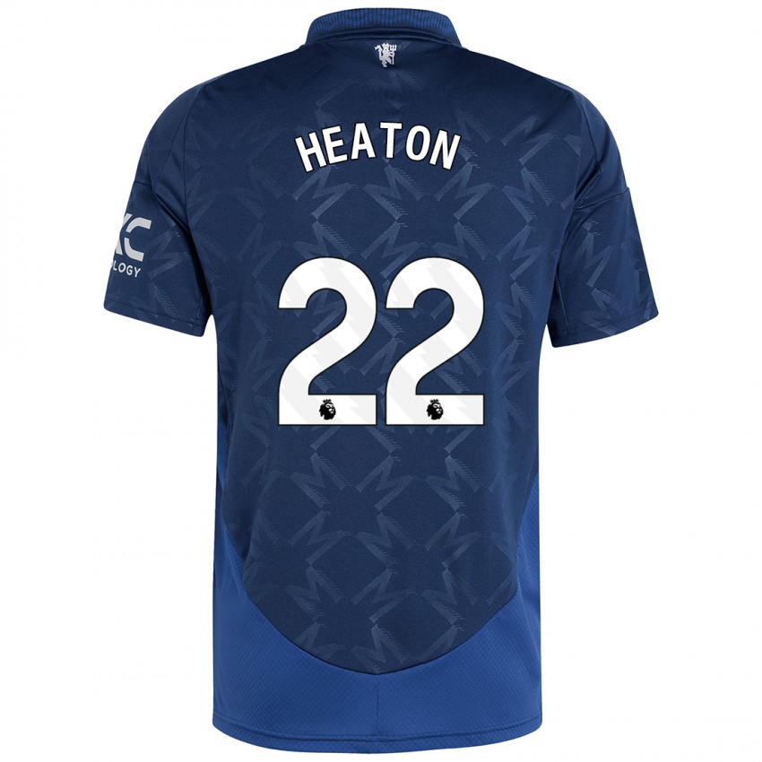 Børn Tom Heaton #22 Indigo Udebane Spillertrøjer 2024/25 Trøje T-Shirt