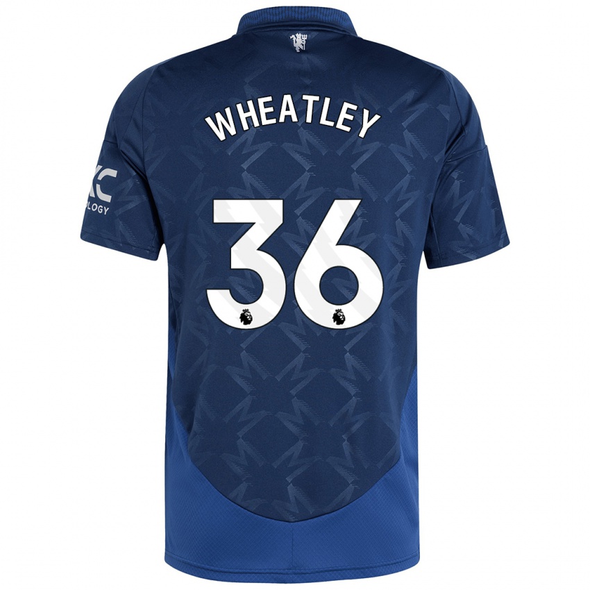 Børn Ethan Wheatley #36 Indigo Udebane Spillertrøjer 2024/25 Trøje T-Shirt