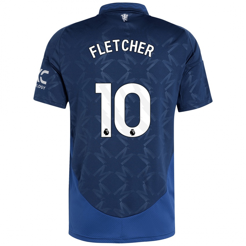 Børn Jack Fletcher #10 Indigo Udebane Spillertrøjer 2024/25 Trøje T-Shirt