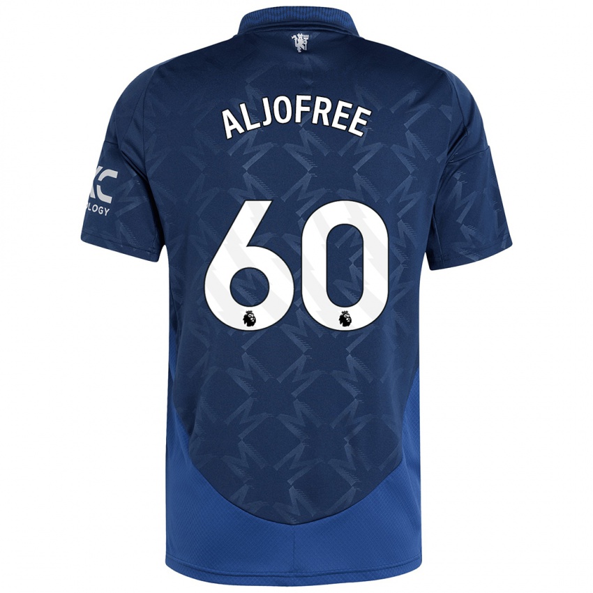 Børn Sonny Aljofree #60 Indigo Udebane Spillertrøjer 2024/25 Trøje T-Shirt