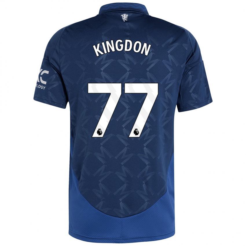 Børn Jack Kingdon #77 Indigo Udebane Spillertrøjer 2024/25 Trøje T-Shirt