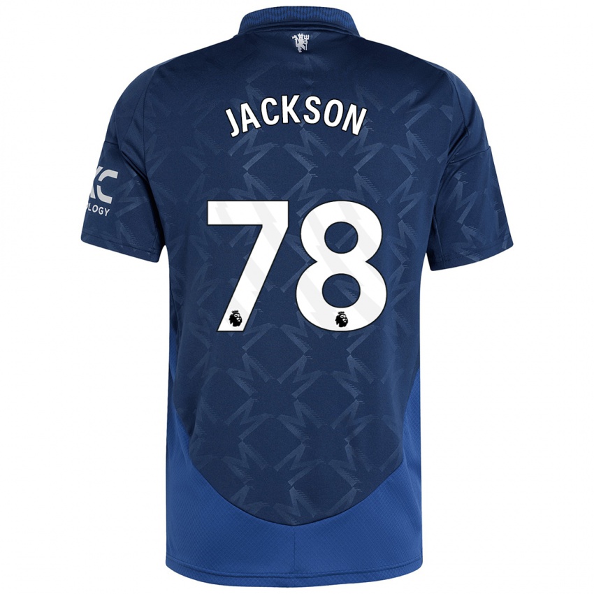 Børn Louis Jackson #78 Indigo Udebane Spillertrøjer 2024/25 Trøje T-Shirt