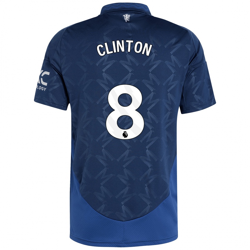 Børn Grace Clinton #8 Indigo Udebane Spillertrøjer 2024/25 Trøje T-Shirt