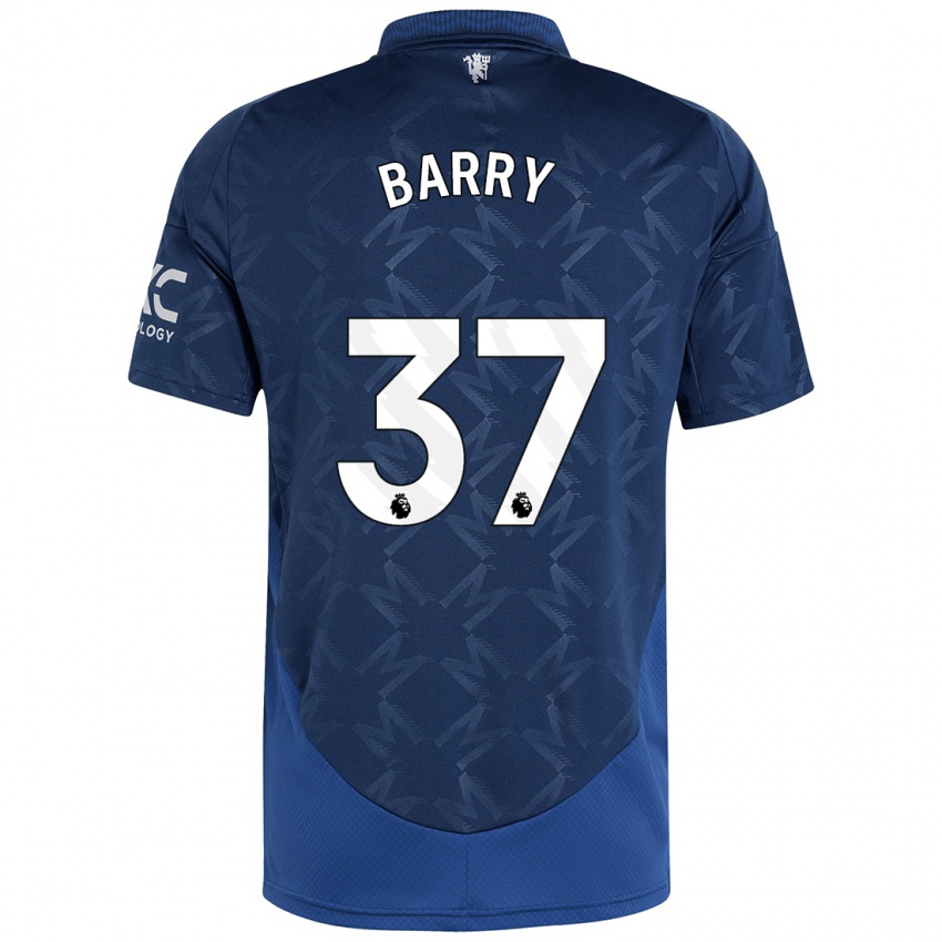 Børn Keira Barry #37 Indigo Udebane Spillertrøjer 2024/25 Trøje T-Shirt