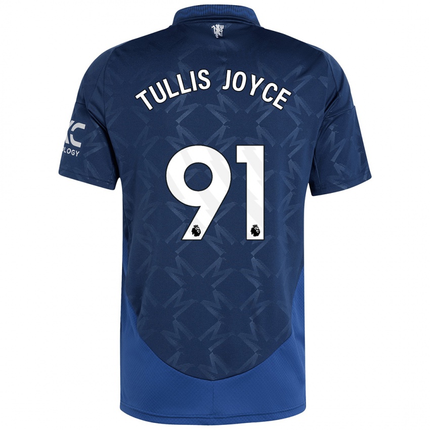 Børn Phallon Tullis-Joyce #91 Indigo Udebane Spillertrøjer 2024/25 Trøje T-Shirt