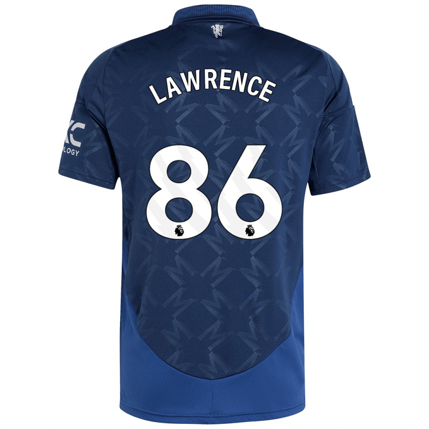 Børn Marcus Lawrence #86 Indigo Udebane Spillertrøjer 2024/25 Trøje T-Shirt