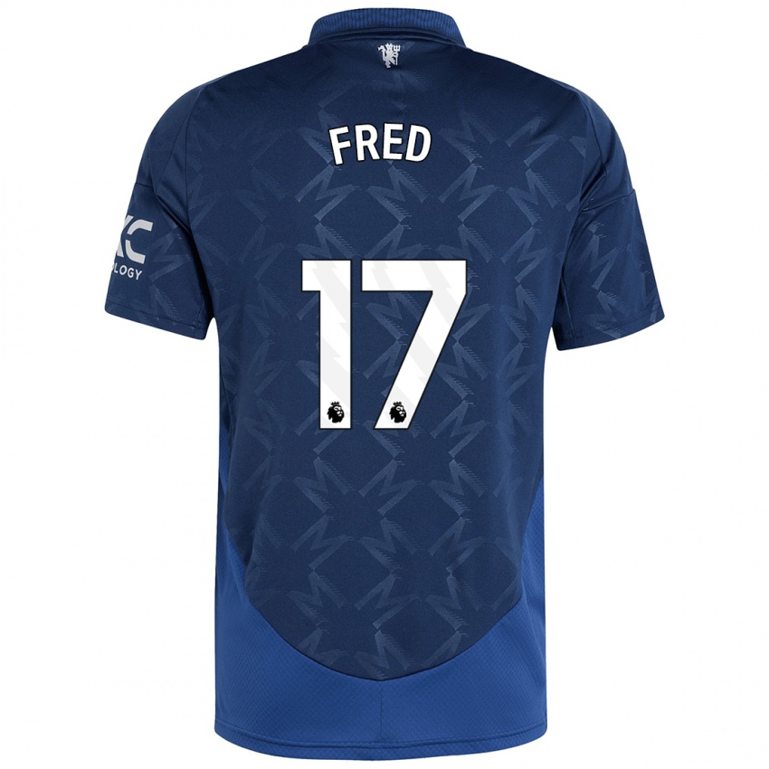 Børn Fred #17 Indigo Udebane Spillertrøjer 2024/25 Trøje T-Shirt