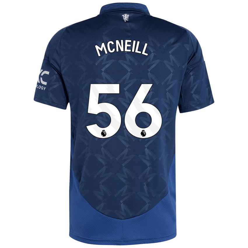 Børn Charlie Mcneill #56 Indigo Udebane Spillertrøjer 2024/25 Trøje T-Shirt