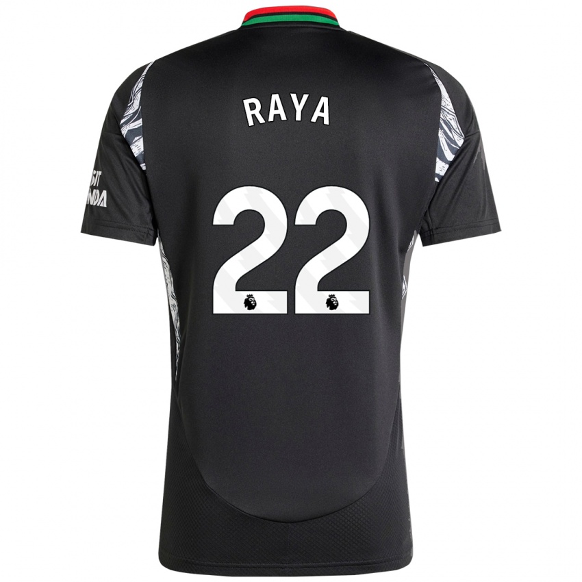 Børn David Raya #22 Sort Udebane Spillertrøjer 2024/25 Trøje T-Shirt