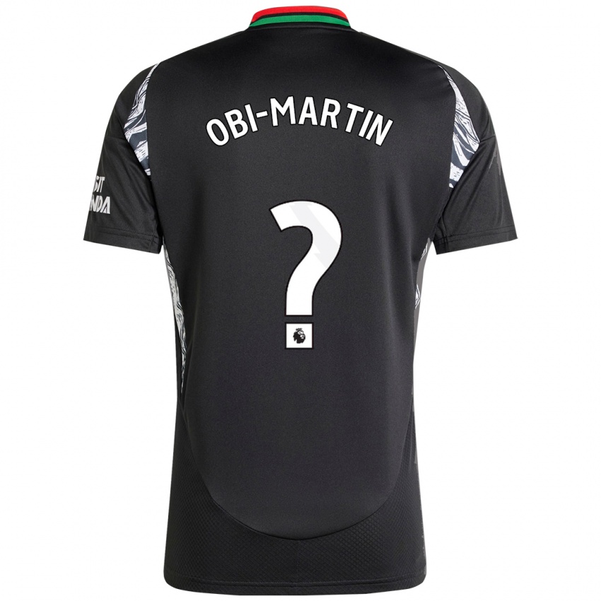 Børn Chido Obi-Martin #0 Sort Udebane Spillertrøjer 2024/25 Trøje T-Shirt