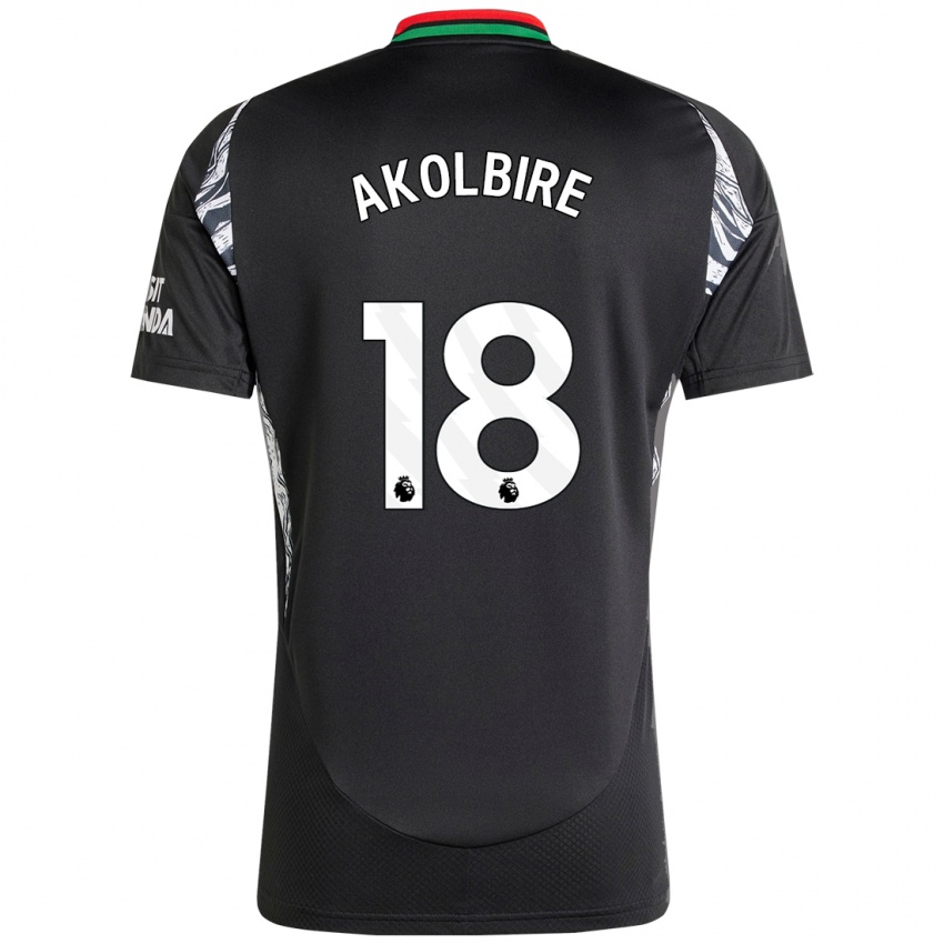 Børn Bless Akolbire #18 Sort Udebane Spillertrøjer 2024/25 Trøje T-Shirt