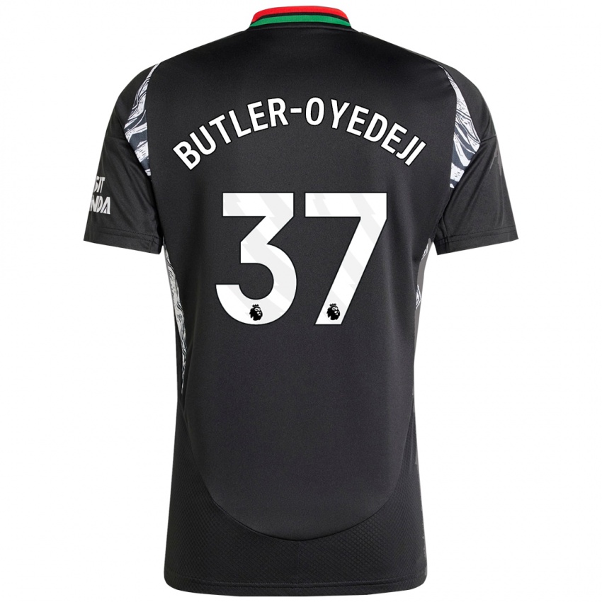 Børn Nathan Butler-Oyedeji #37 Sort Udebane Spillertrøjer 2024/25 Trøje T-Shirt