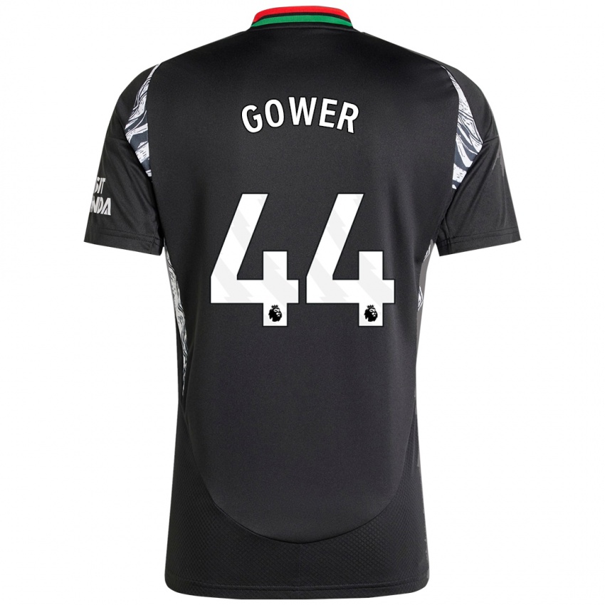 Børn Jimi Gower #44 Sort Udebane Spillertrøjer 2024/25 Trøje T-Shirt