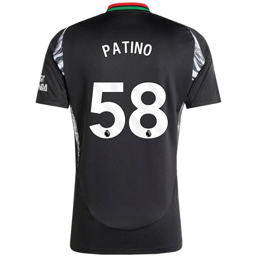 Børn Charlie Patino #58 Sort Udebane Spillertrøjer 2024/25 Trøje T-Shirt