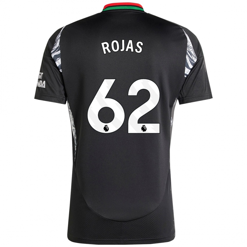 Børn Alexei Rojas #62 Sort Udebane Spillertrøjer 2024/25 Trøje T-Shirt