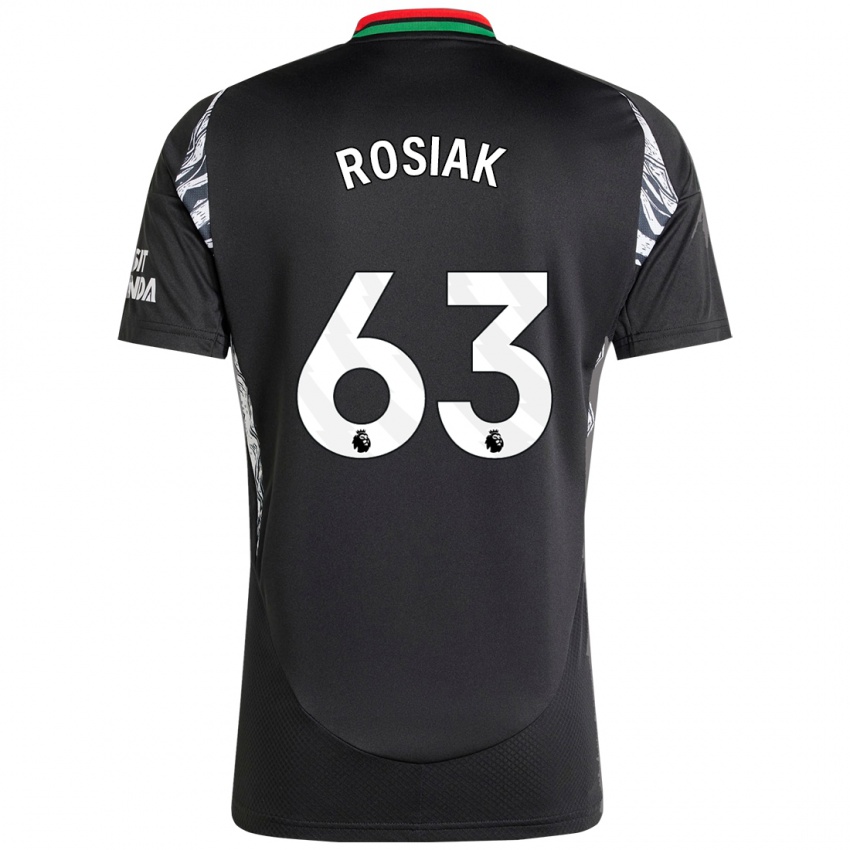 Børn Michal Rosiak #63 Sort Udebane Spillertrøjer 2024/25 Trøje T-Shirt