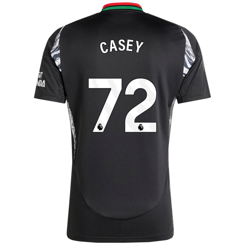 Børn Dan Casey #72 Sort Udebane Spillertrøjer 2024/25 Trøje T-Shirt