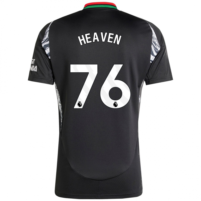 Børn Ayden Heaven #76 Sort Udebane Spillertrøjer 2024/25 Trøje T-Shirt